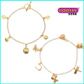 Pulsera de joyería de oro de encantos al por mayor personalizados de nueva moda china